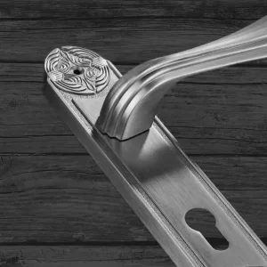 Lever handles on plateGrip of sophistication